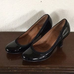 Black Leather Heels Sofft